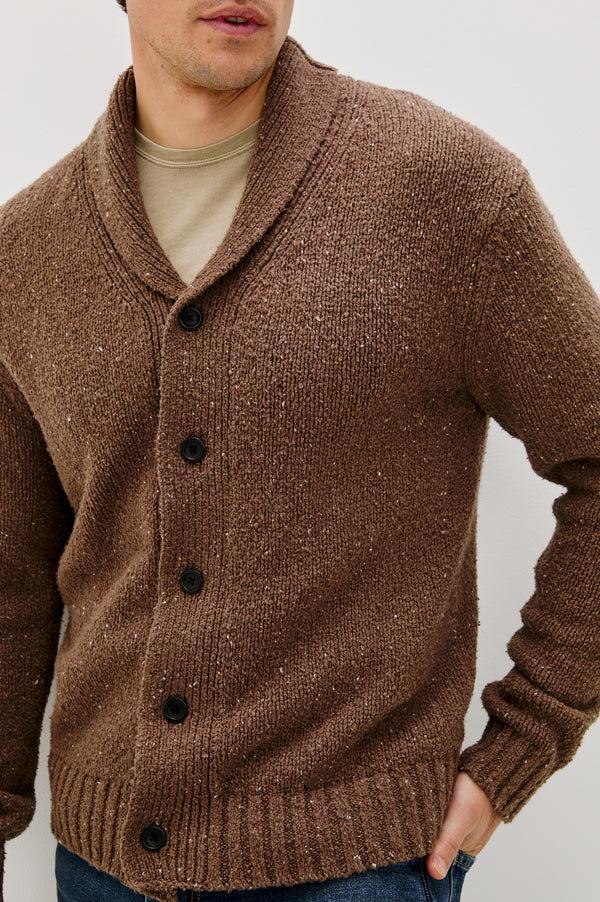 Rails Corden Cardigan Chestnut Speckle