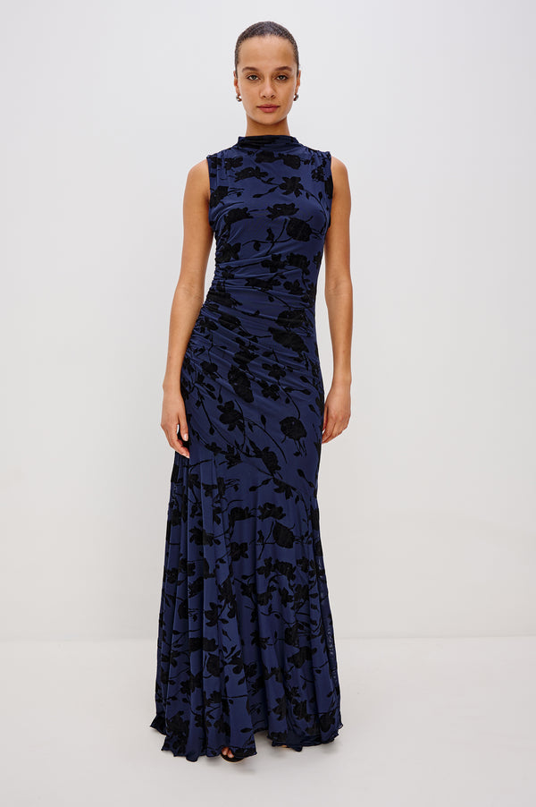 Rails Cosmos Dress Navy Tossed Roses