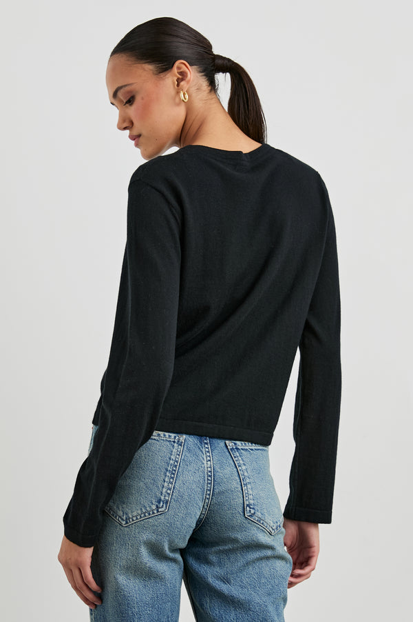 Rails Cotton Cashmere Long Sleeve T-shirt Black
