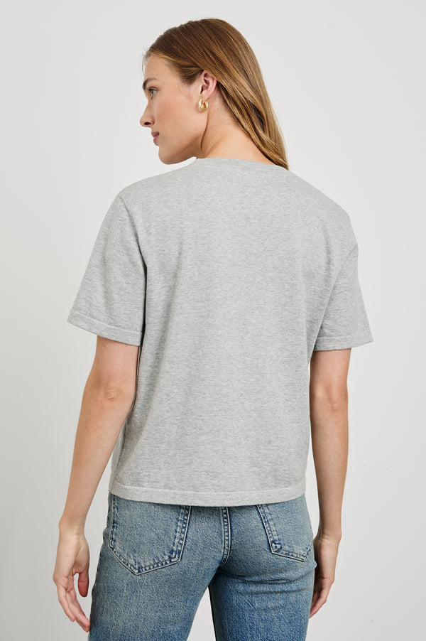 Rails Cotton Cashmere T-shirt Heather Grey