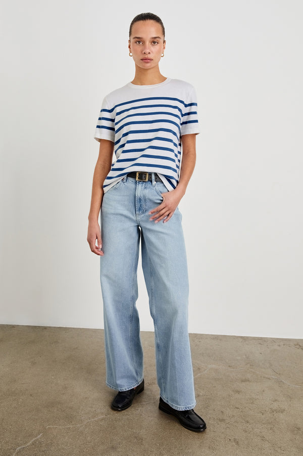 Rails Cotton Cashmere T-shirt Sailor Stripe
