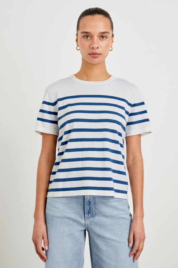Rails Cotton Cashmere T-shirt Sailor Stripe