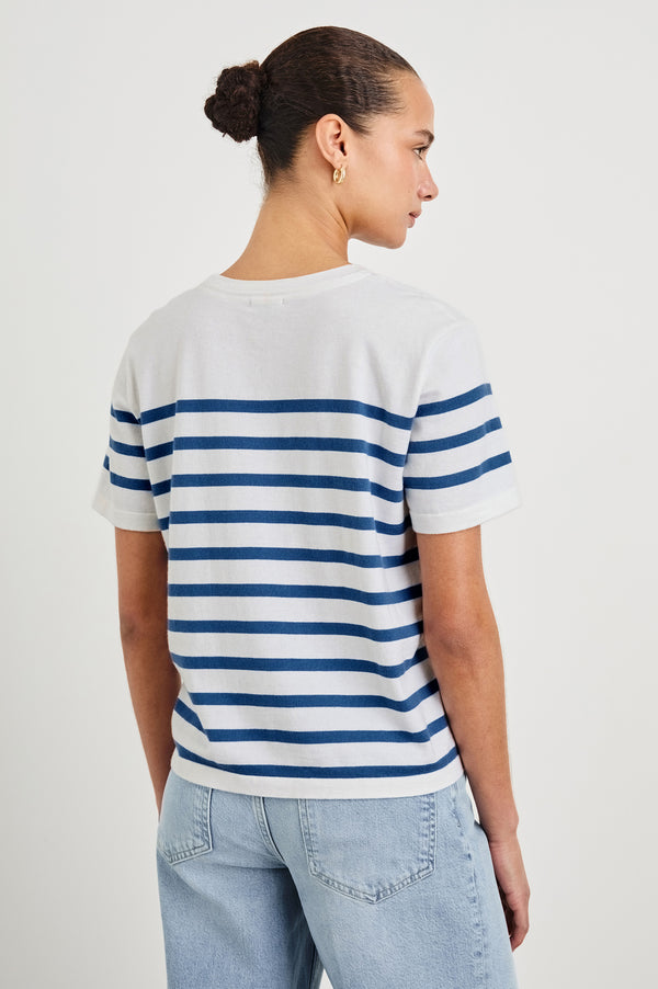 Rails Cotton Cashmere T-shirt Sailor Stripe