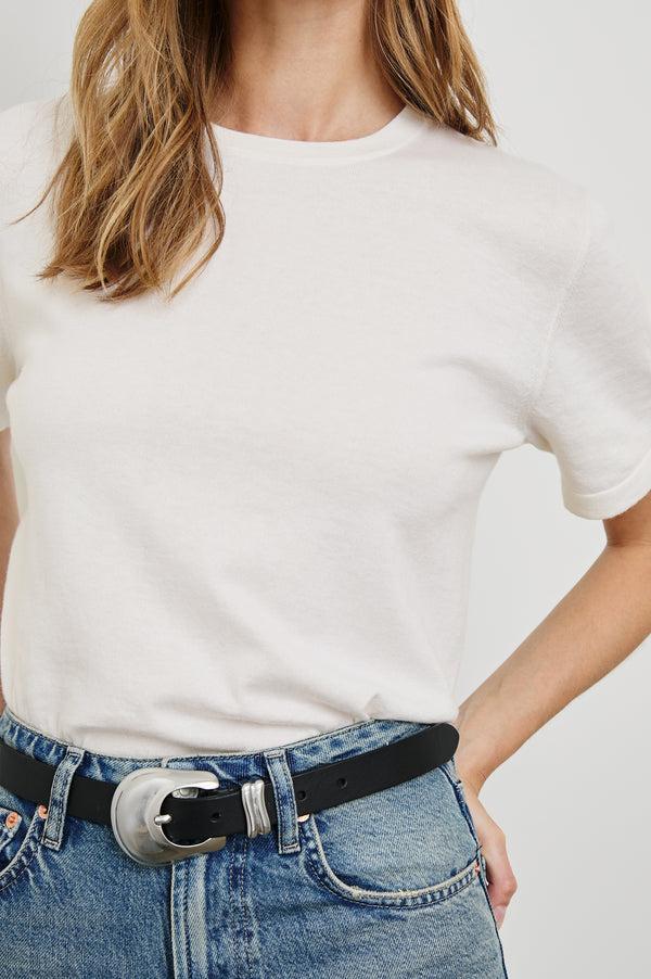 rails Cotton cashmere t-shirt White