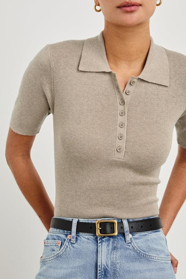 rails Court polo shirt Heather Oat