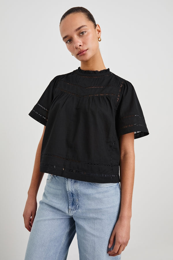 rails Daisy top Black