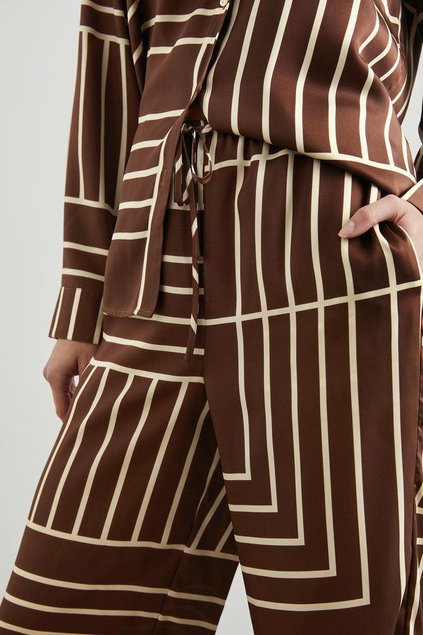 Rails Damani Pant Brown Line Art