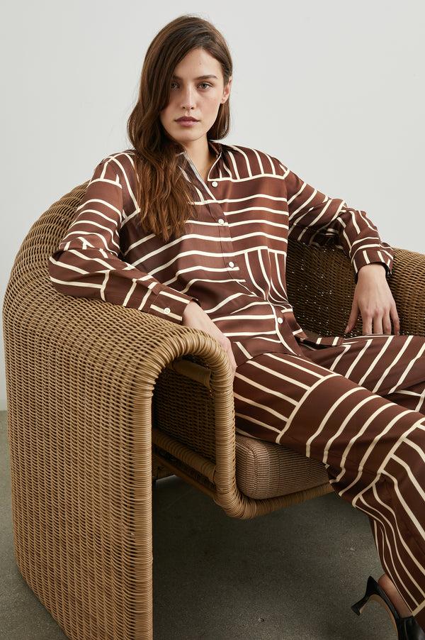 rails Damani pant Brown Line Art