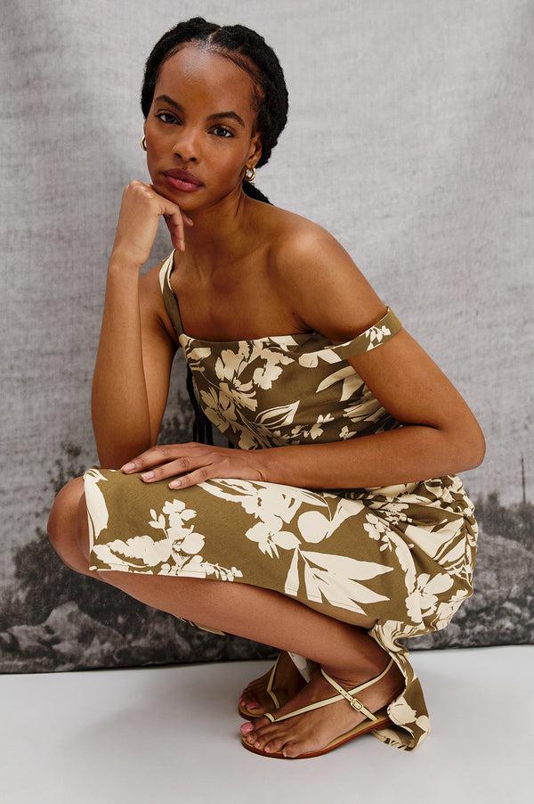 Rails Damaris Dress Olive Tropic