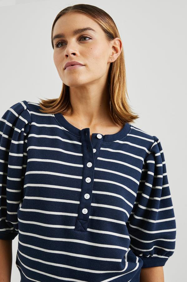 Rails Dom Sweatshirt Navy White Stripe