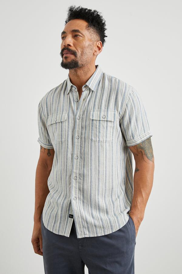 Rails Donnie Shirt Blue Cap Range