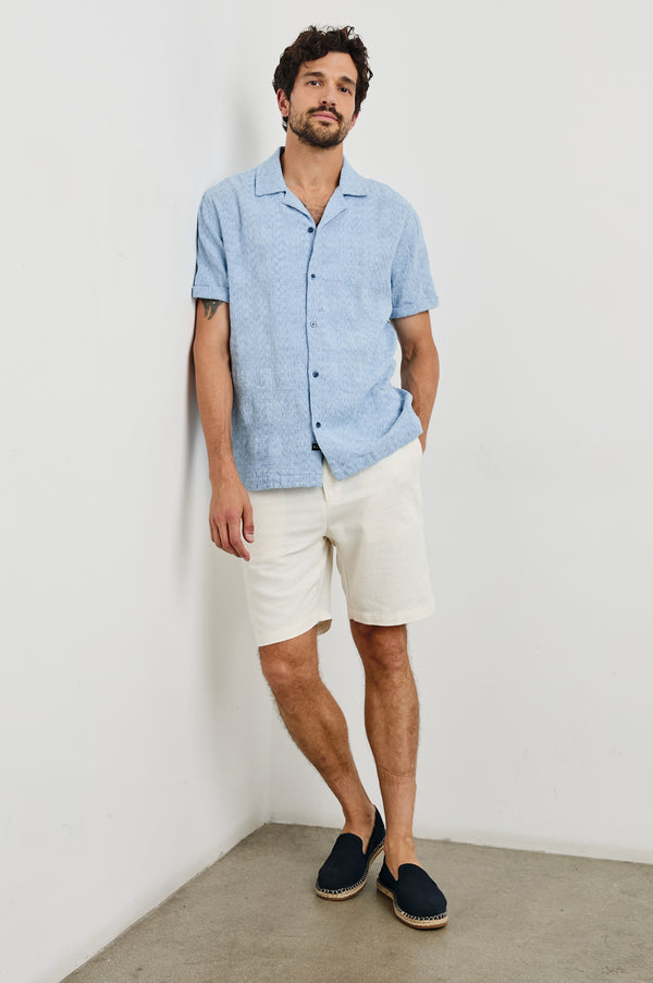 Rails Dresden Shirt Cerulean Ikat