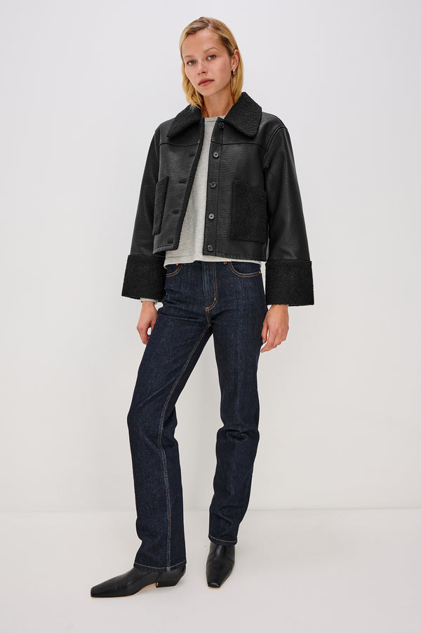 Rails Dria Jacket Black Shearling