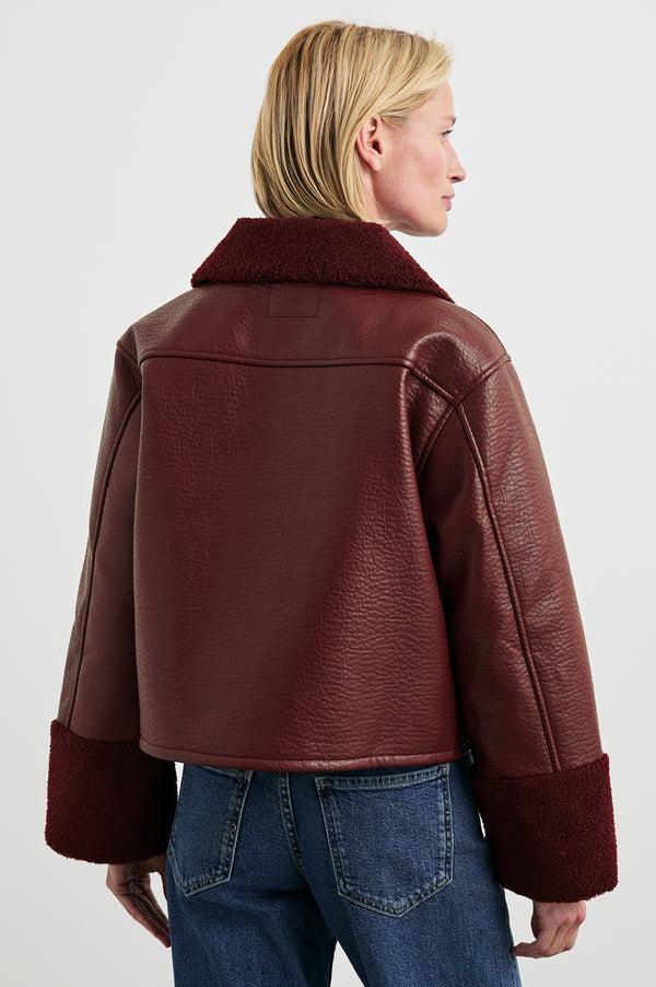 Rails Dria Jacket Maroon Shearling