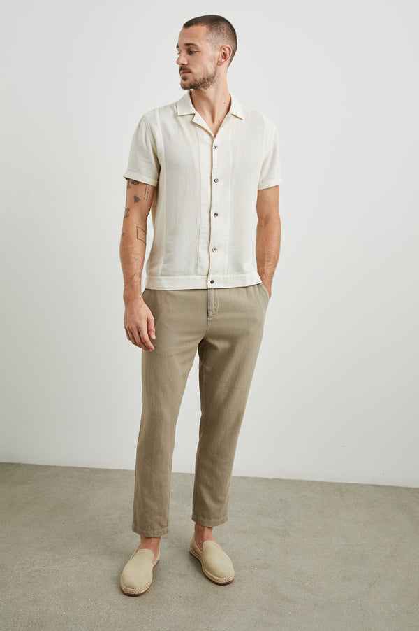 Rails Duke Shirt Parchment Wheat