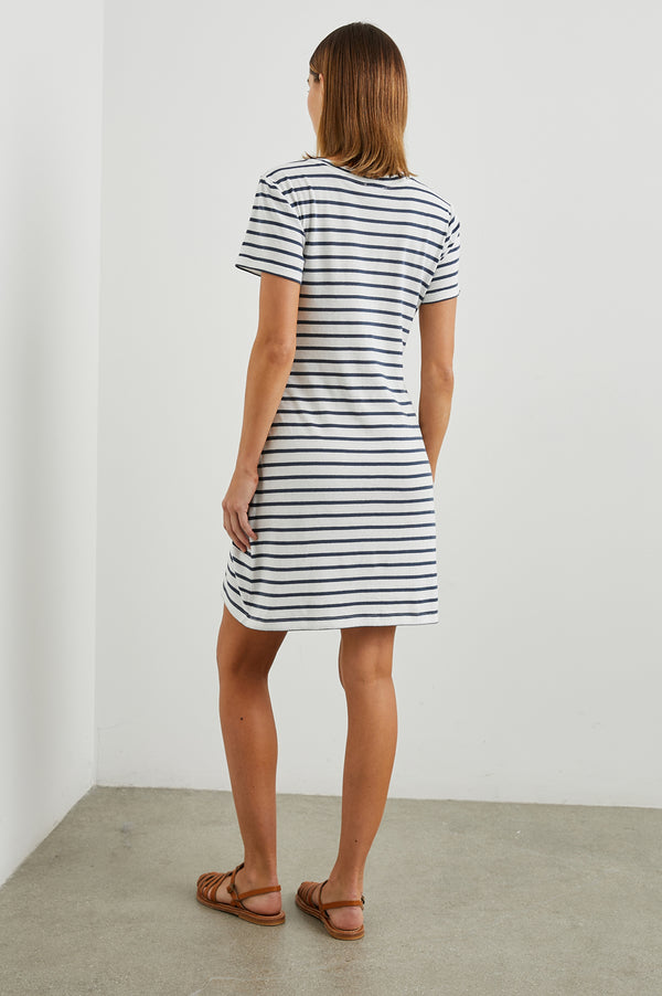 Rails Edie Dress Ivory Navy Stripe