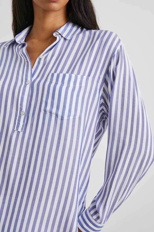 rails Elle shirt Blue White Stripe
