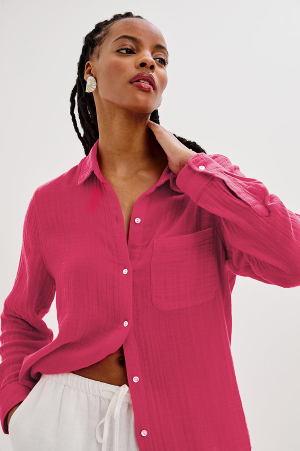 Rails Ellis Shirt Raspberry