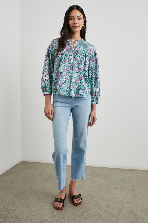 Rails Ellison Top Navy Leilani Floral