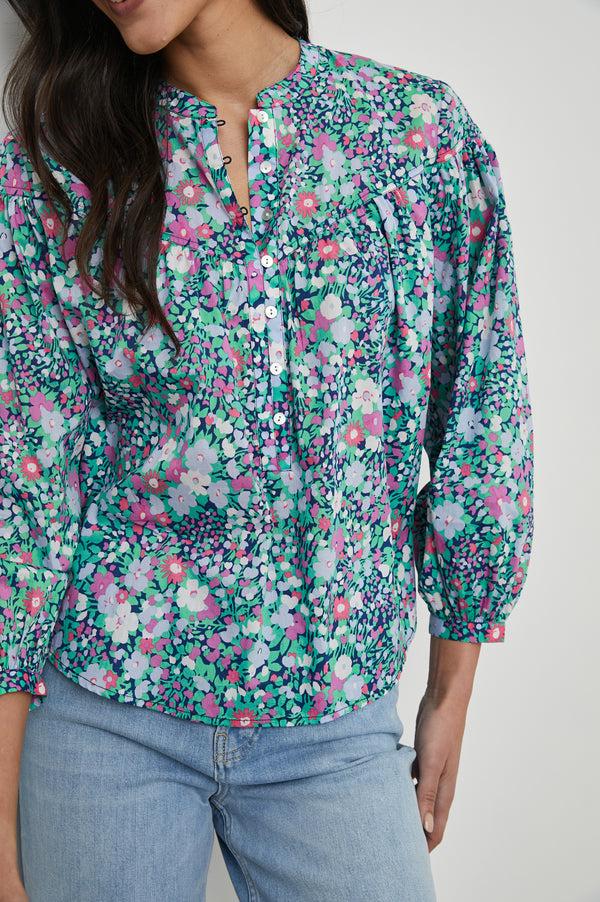rails Ellison top Navy Leilani Floral