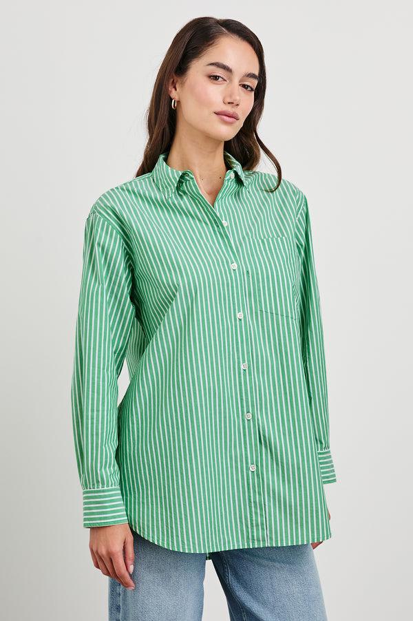 Rails Elsa Shirt Kelly White Stripe