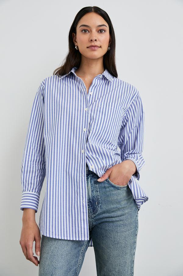 Rails Elsa Shirt Mariner White Stripe