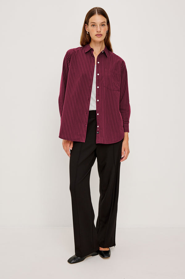 Rails Elsa Shirt Mulberry Stripe