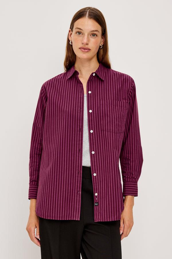 Rails Elsa Shirt Mulberry Stripe