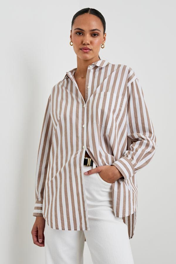Rails Elsa Shirt Russet White Stripe