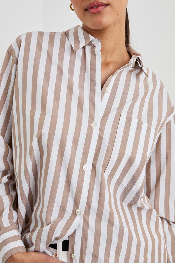 rails Elsa shirt Russet White Stripe