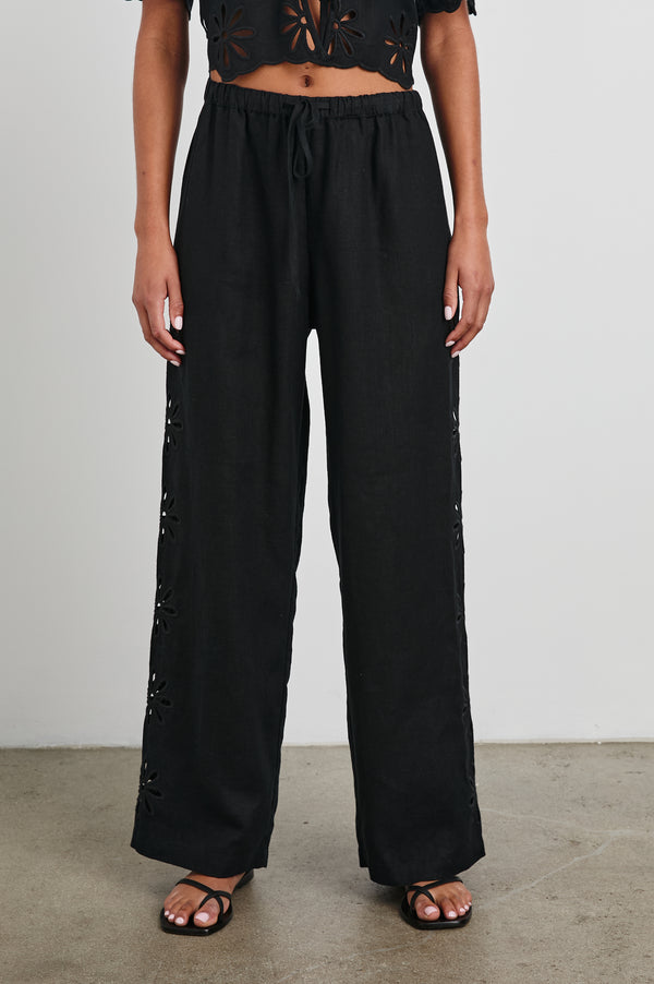 Rails Emmie Pant Black Eyelet