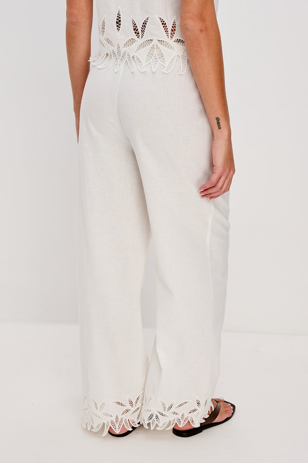 Rails Emmie Pant White Palm Embroidery
