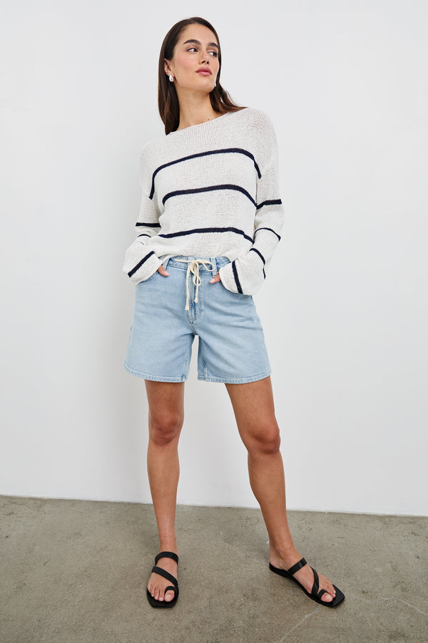 Rails Evangeline Sweater Navy White Stripe