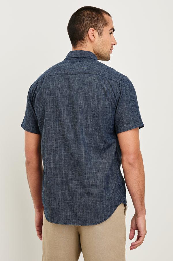 Rails Fairfax Relaxed Fit Shirt Navy Etch