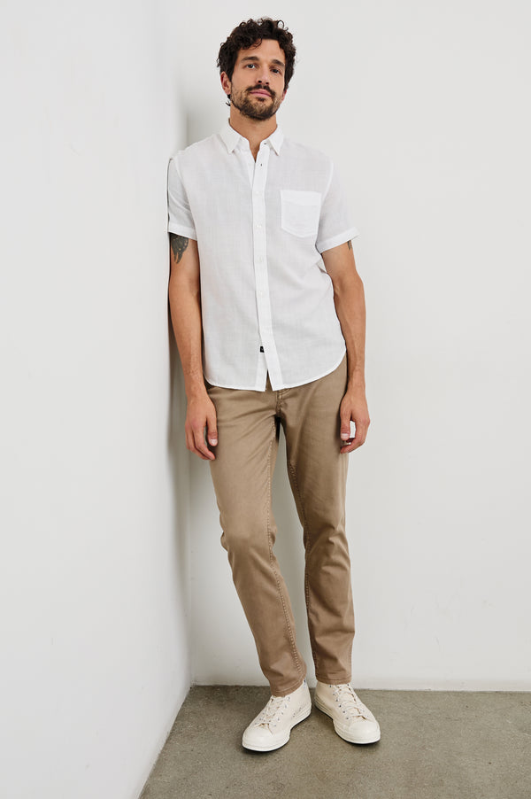 Rails Fairfax Relaxed Fit Shirt White