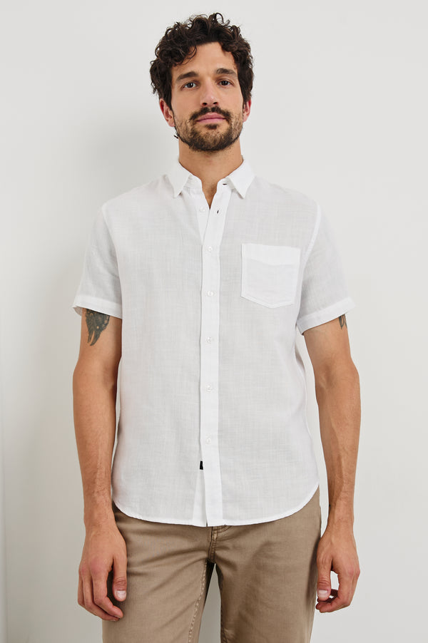 Rails Fairfax Relaxed Fit Shirt White