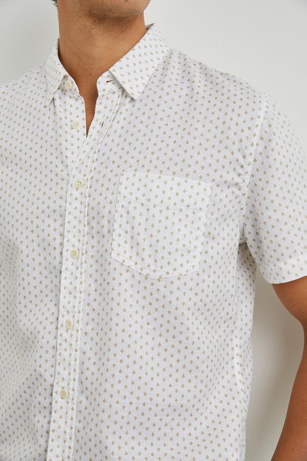 Rails Fairfax Shirt Polygon Micro White