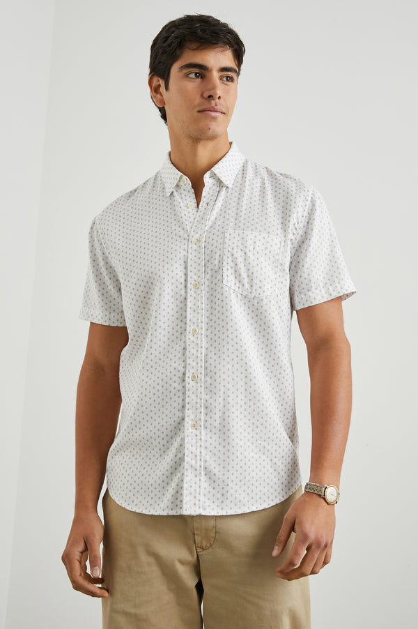 Rails Fairfax Shirt Polygon Micro White