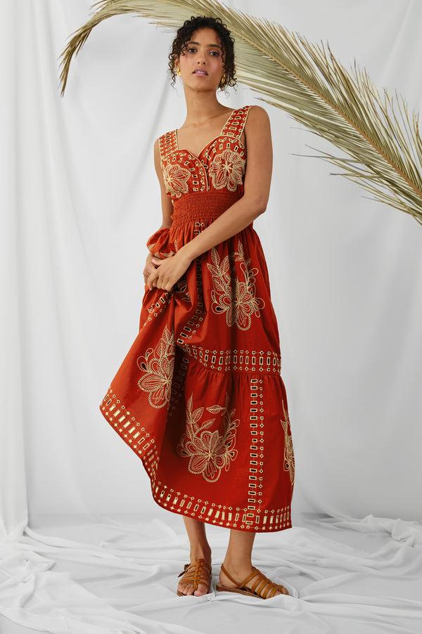 Rails Fawn Dress Terracotta