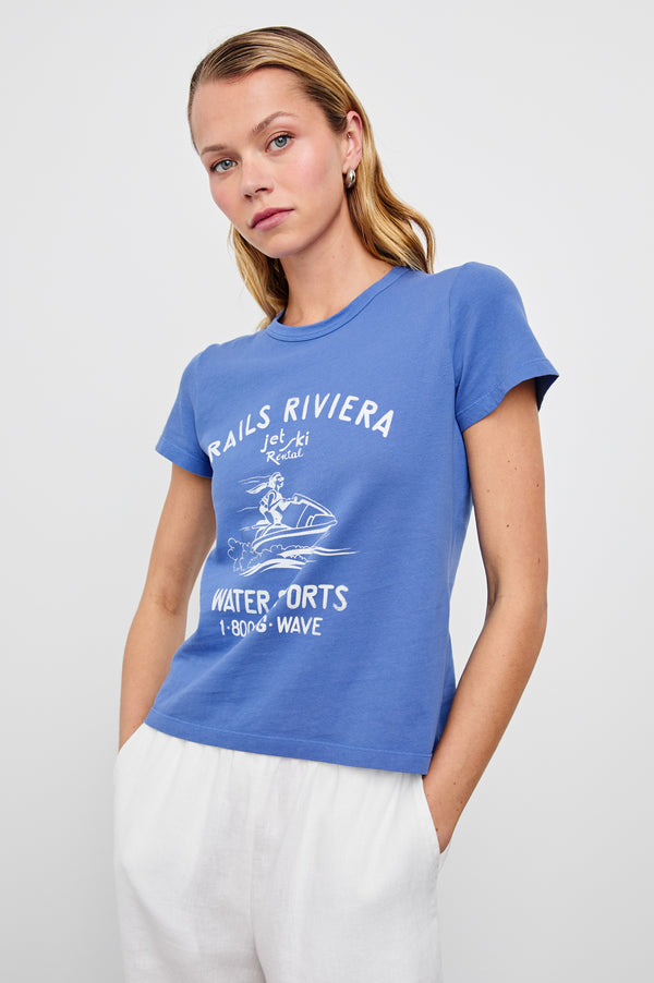 Rails Fitted Crew T-shirt Rails Riviera