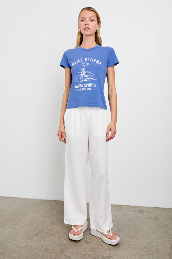Rails Fitted Crew T-shirt Rails Riviera