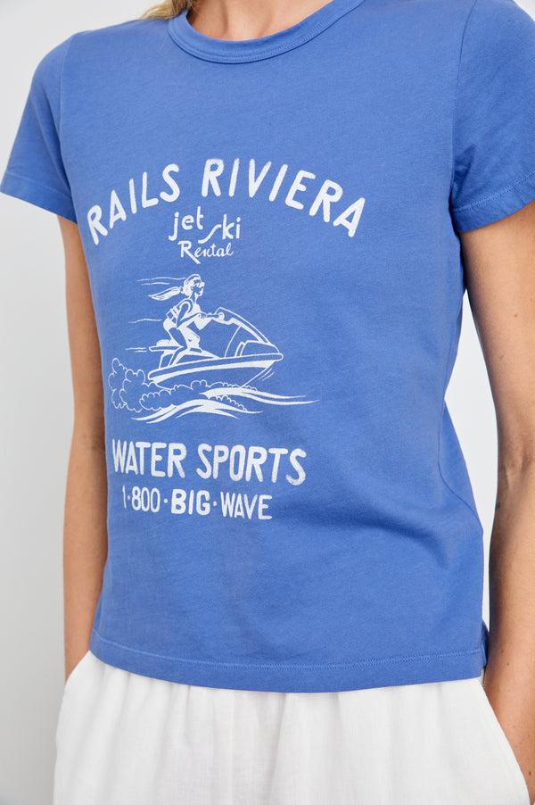 rails Fitted crew t-shirt Rails Riviera