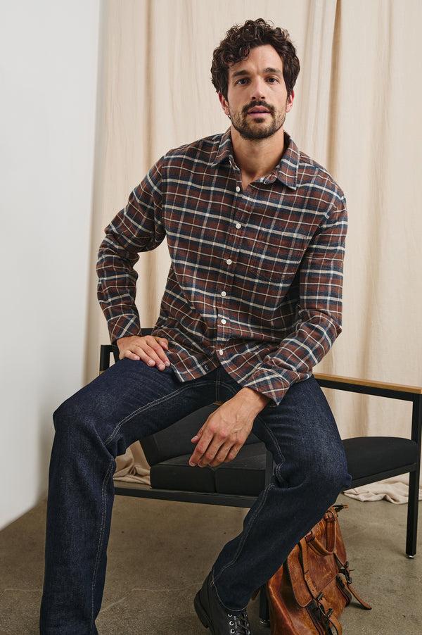 Rails Forrest Shirt Hickory Blue Melange