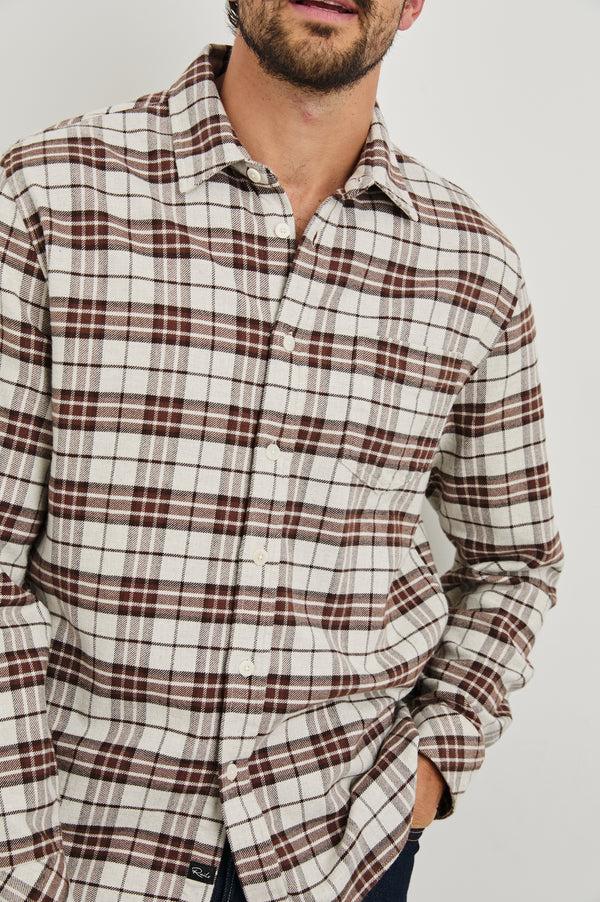 Rails Forrest Shirt Sandalwood Mosaic