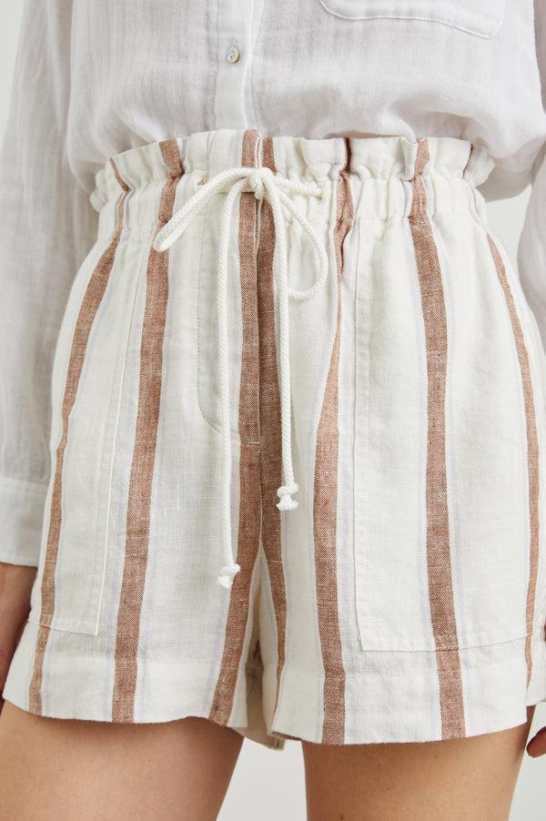 Rails Foster Short Coconut Stripe