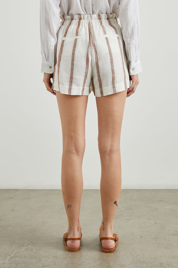Rails Foster Short Coconut Stripe