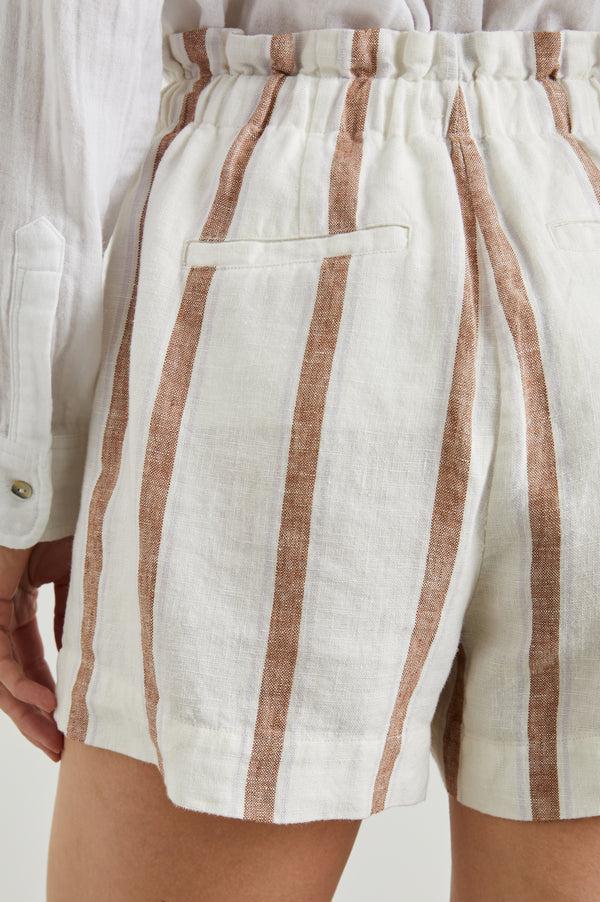rails Foster short Coconut Stripe
