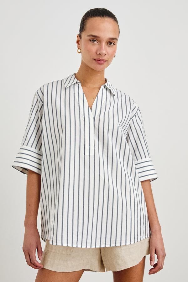 Rails Foster Short Heathered Flax