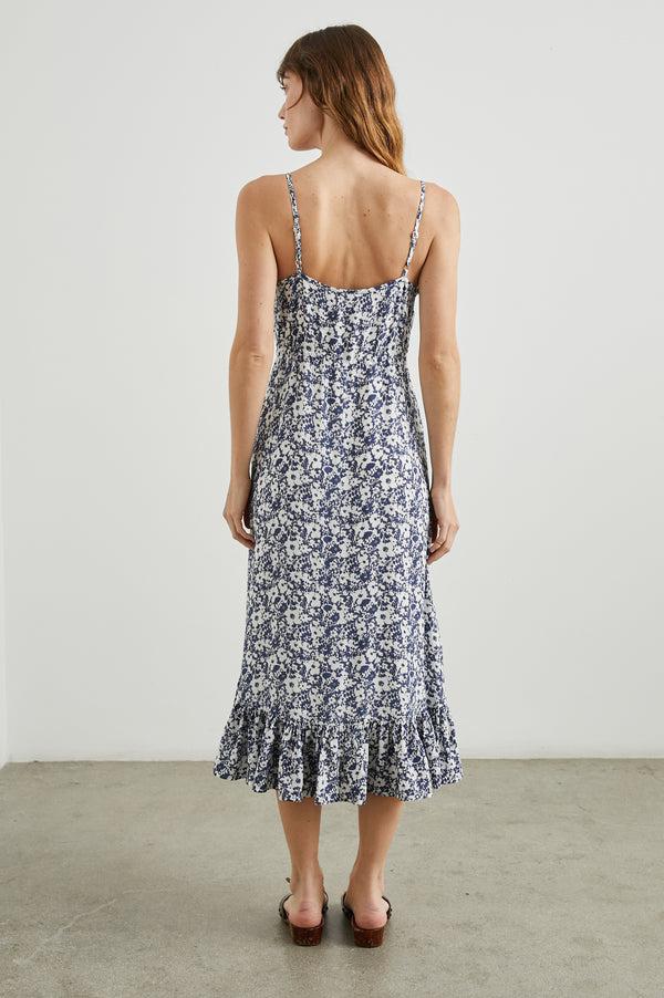 Rails Frida Dress Navy White Texture Floral