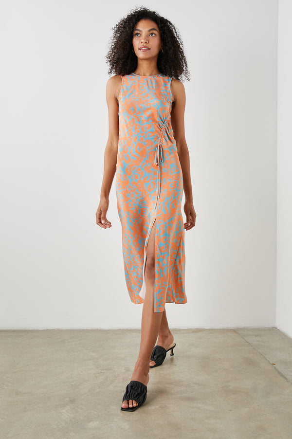 Rails Gabriella Dress Orange Diffused Cheetah